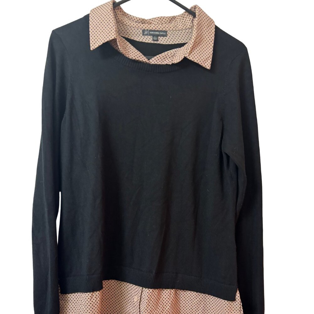Adrianna Papell Layered Sweater